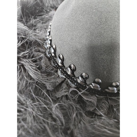 Vintage Deborah New York Black Funeral Fashion Hat Made In USA - Picture 3 of 9